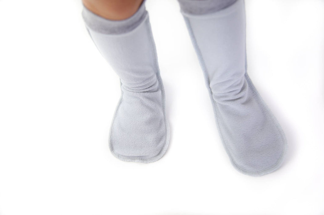 KidORCA Kids Boot Warmers: Grey / EXTRA SMALL 14-15 cm (Shoe Sizes 4-7)
